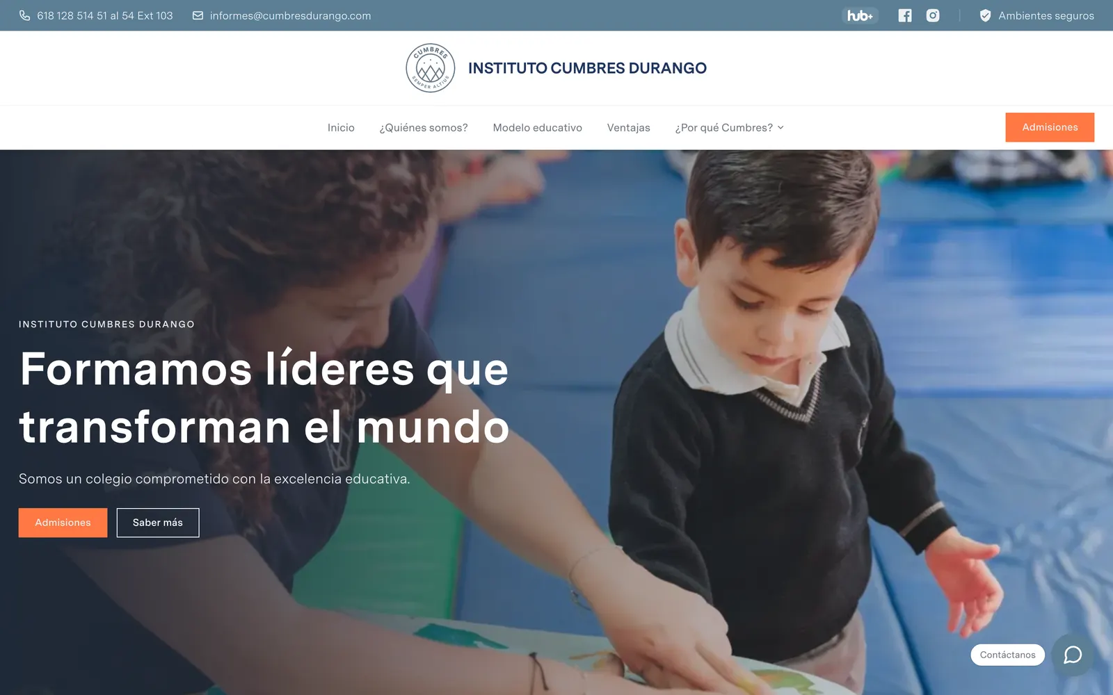Sitio web de Cumbres Durango