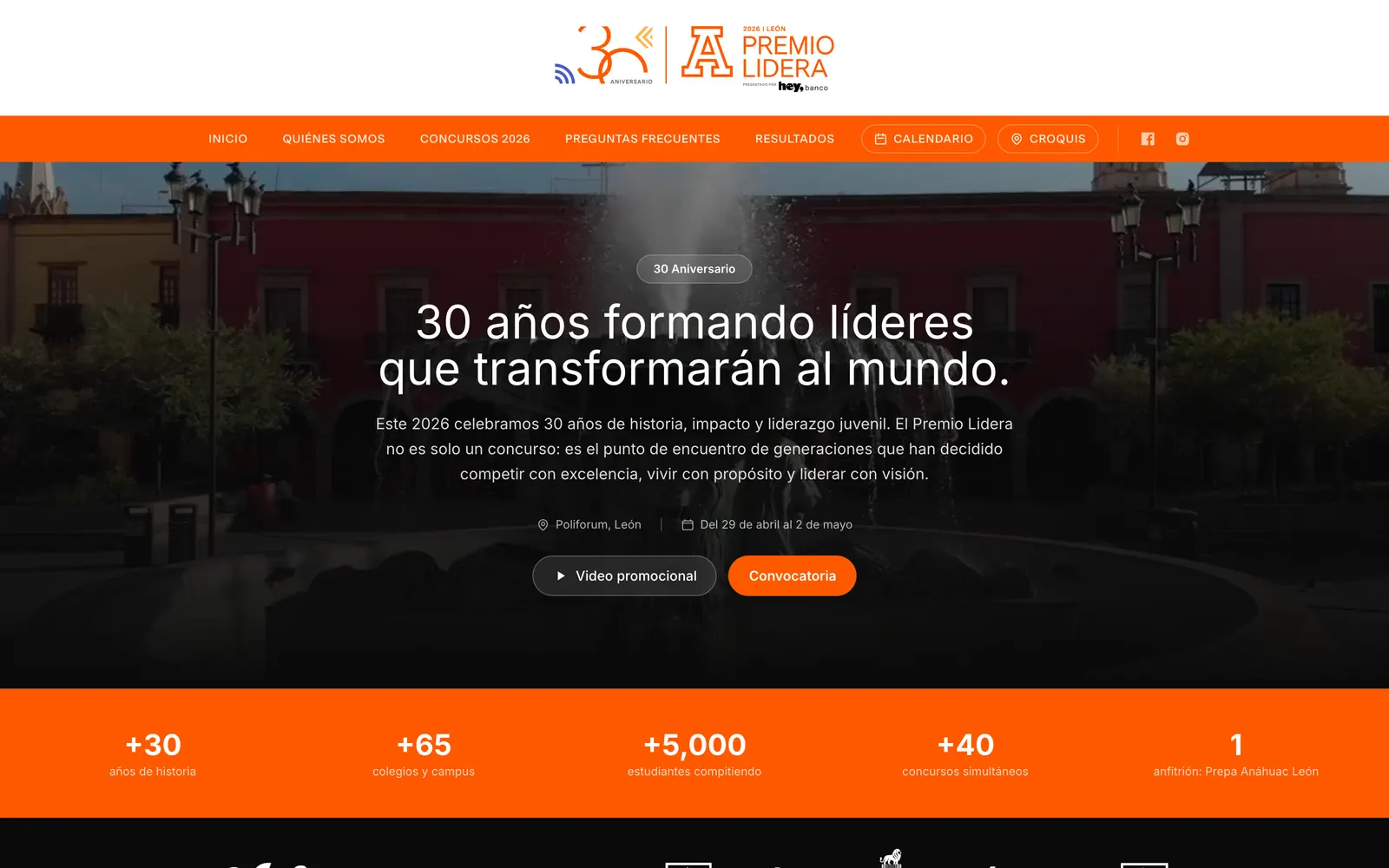 Sitio web de Premio Lidera