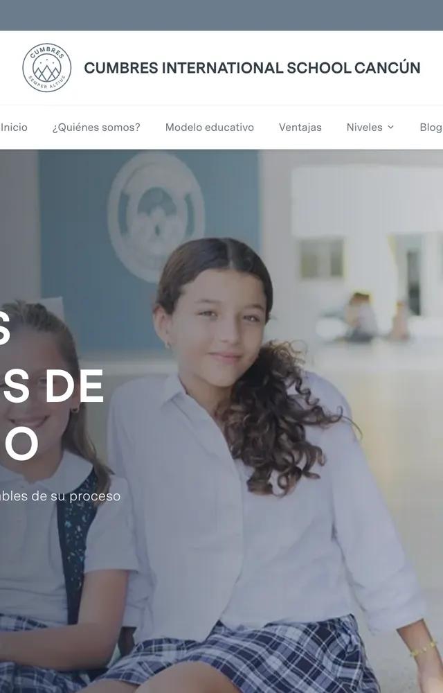 Sitio web de Cumbres Cancún
